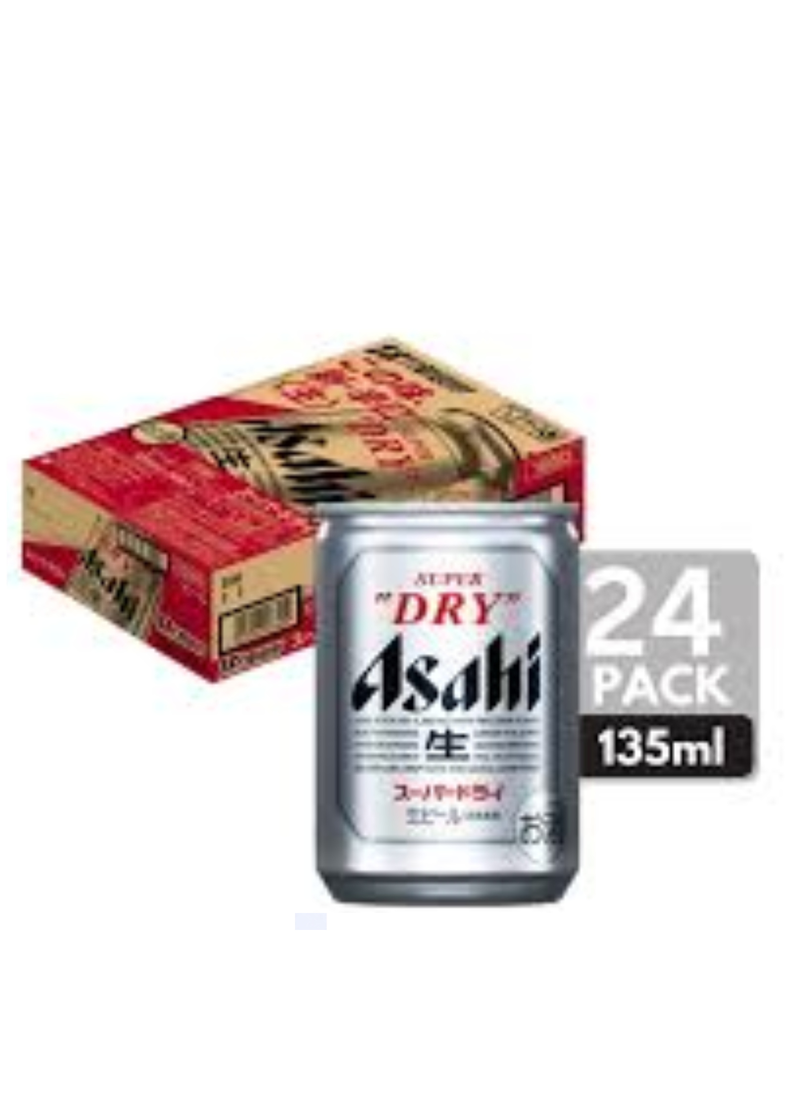 Asahi Super Dry Can 24's 135ml
