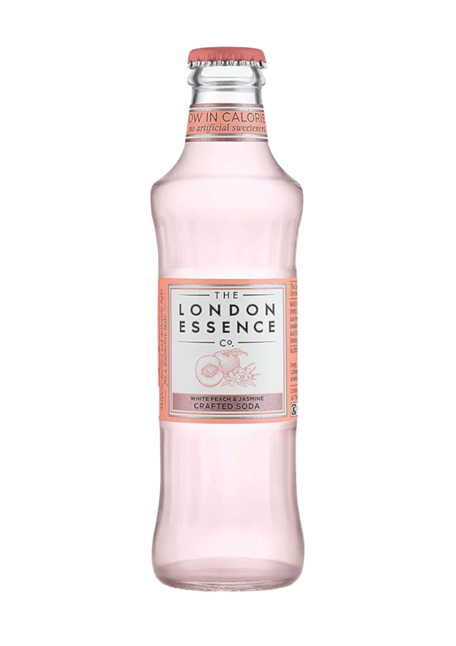 London Essence Peach & White Jasmine Soda 200ml